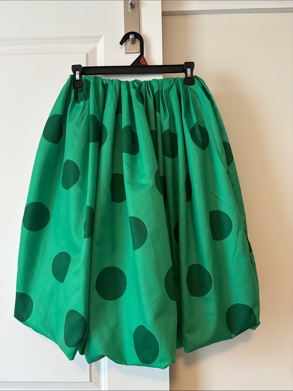 Shop Fancy Green Polka Dot Mini Dress